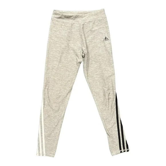 Adidas Gray Heather Aeroready Girls leggings 14 - Picture 1 of 7